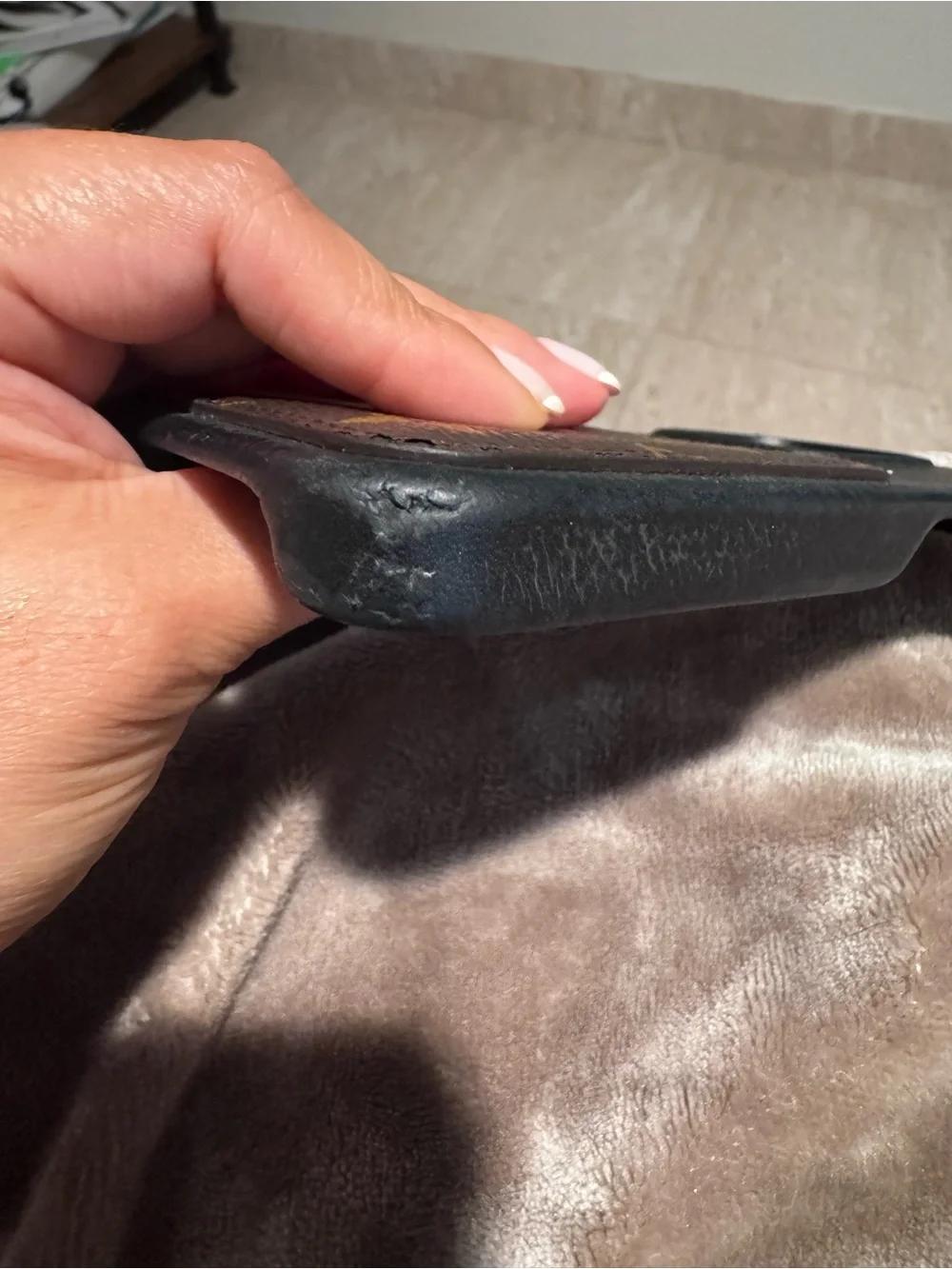 Louis Vuitton Brown and Black Monogram iPhone Case